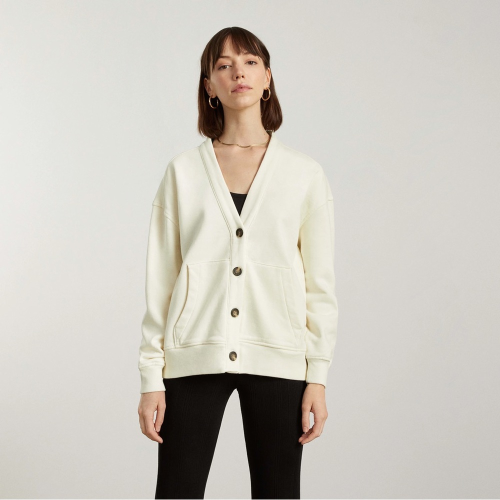 EUC EVERLANE VARSITY CARDIGAN/BOMBER JACKET XL